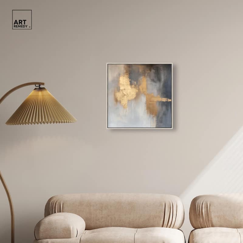 Golden Imprint Canvas by Art Remedy