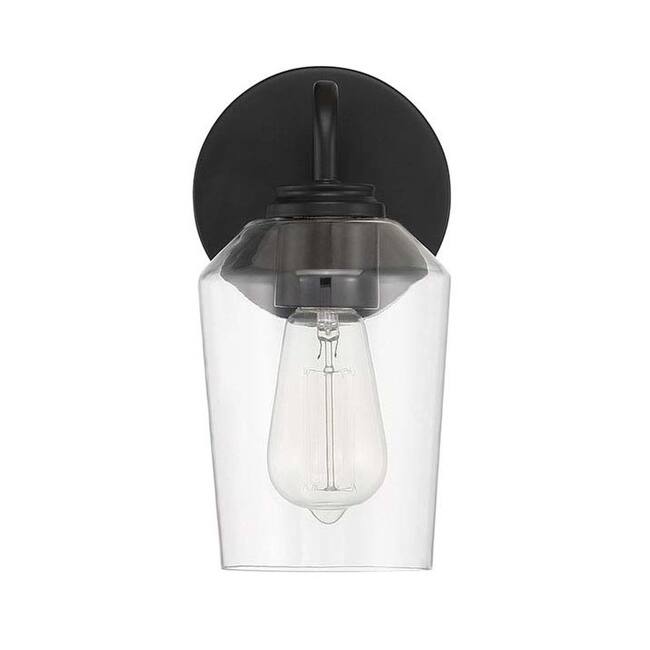 Craftmade 56101 Shayna 11" Tall Bathroom Sconce with Clear Glass Shade