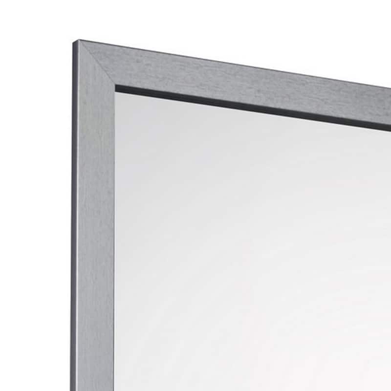 Moko 40 x 40 Dresser Mirror, Square, Modern Style, Gray Finished Frame