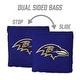 preview thumbnail 4 of 3, Baltimore Ravens NFL Dual Sided Pro Stop & Slide Cornhole Bags