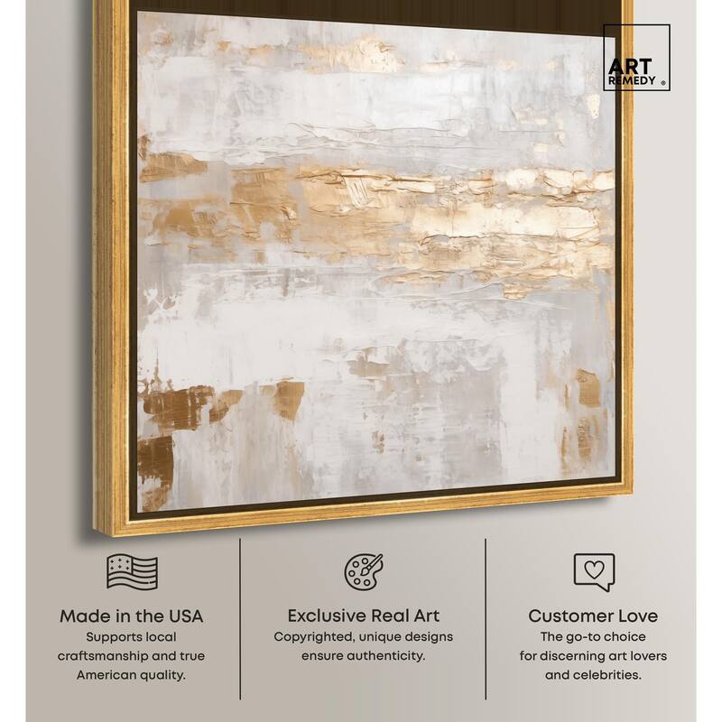 Melted Goldscape IV Canvas by Art Remedy