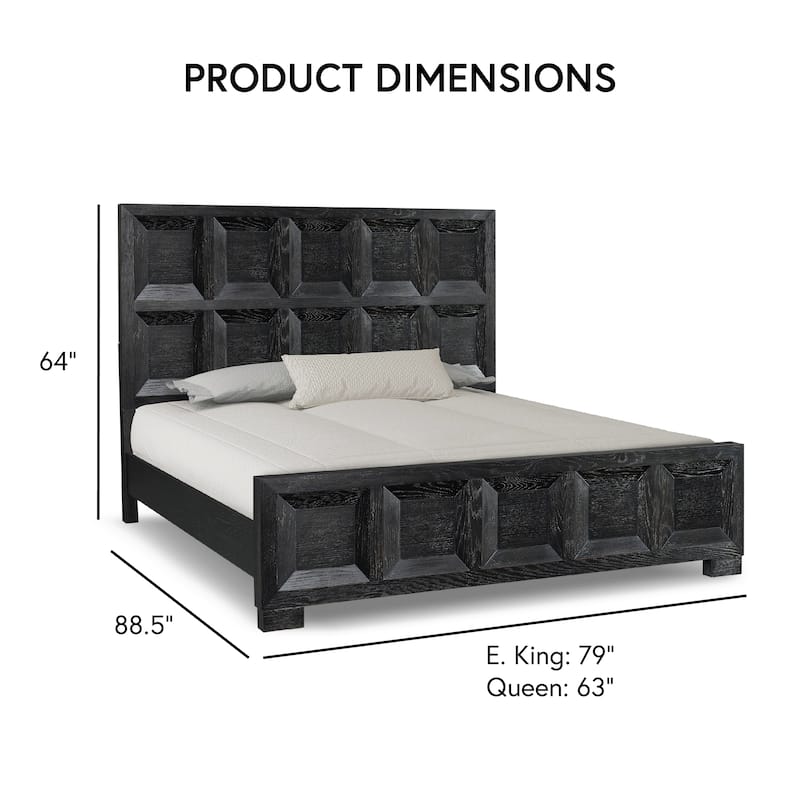 Furniture of America Durem Modern Classic 3-Piece Wood Panel Bedroom Set