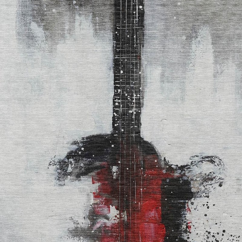 HomeRoots Abstract Transitional Rectangle Outdoor Rug