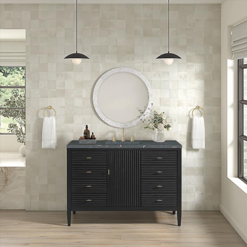 James Martin Vanities 485-V48-FPBL Myrrin 48" Free Standing Single