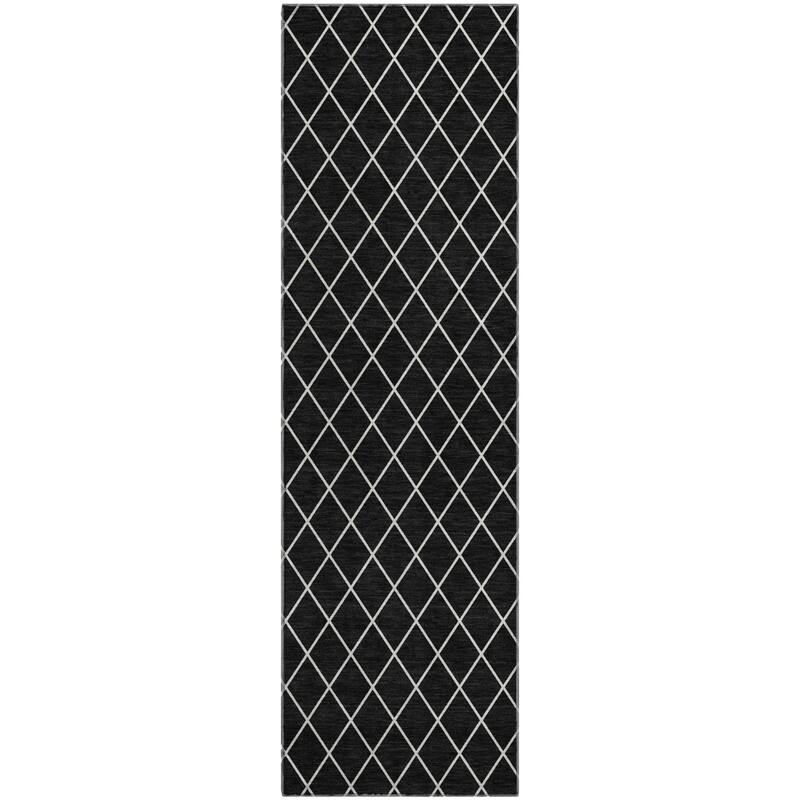Premium Washable Super Soft Diamond Trellis Mayfield Rug