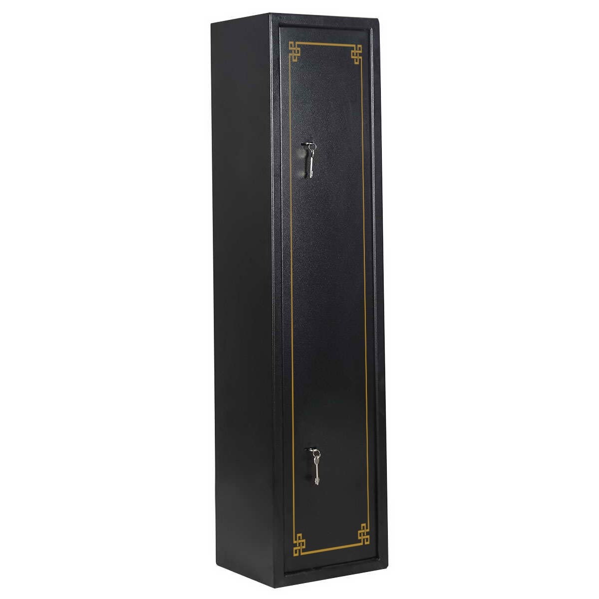 Shop Costway 2 Key 6 Gun Rifle Storage Cabinet Case Safe Rack