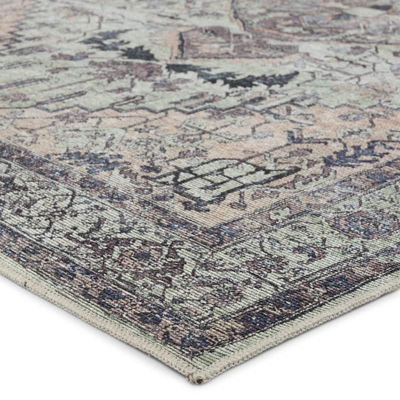 Abbott Machine Washable Medallion Area Rug