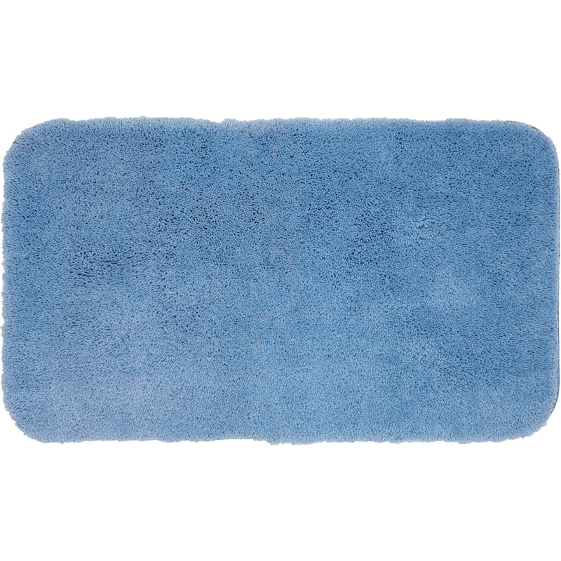 Mohawk Home Pure Perfection Solid Patterned Bath Rug - 1'8" x 2' Contour - Light Blue