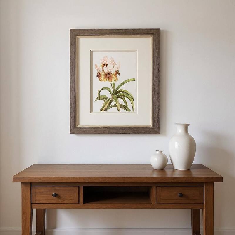 HomeRoots Set Of Two Floral Beauty II Silver Framed Wall Art - 9.00 in. x 11.00 in. x 1.00 in.