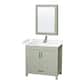 Option Light Green, Carrara Cultured Marble Top,Nkl.Trim