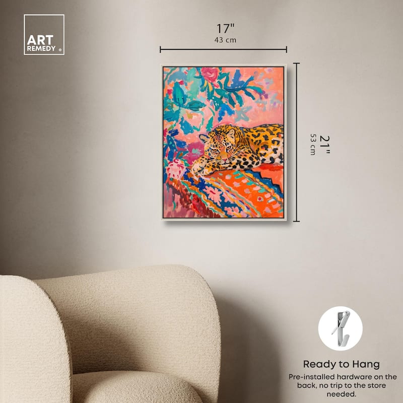 Jungle Cat in Color Canvas by Art Remedy