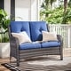 preview thumbnail 21 of 58, Gymojoy Outdoor High-back Wicker Loveseat Sofa For Home Garden