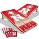 preview thumbnail 1 of 5, Nebraska Cornhuskers NCAA 2x4 Professional Cornhole Board Set Include Carrying Case