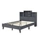 preview thumbnail 12 of 21, Slats Platform Bed Storage Headboard Bed Frame Noise-Free Design with USB Charging & Center Support Legs, High Weight Capacity