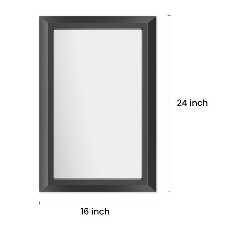 KIOTEE Full size Metal Bathroom Mirror with 5-Year Warranty