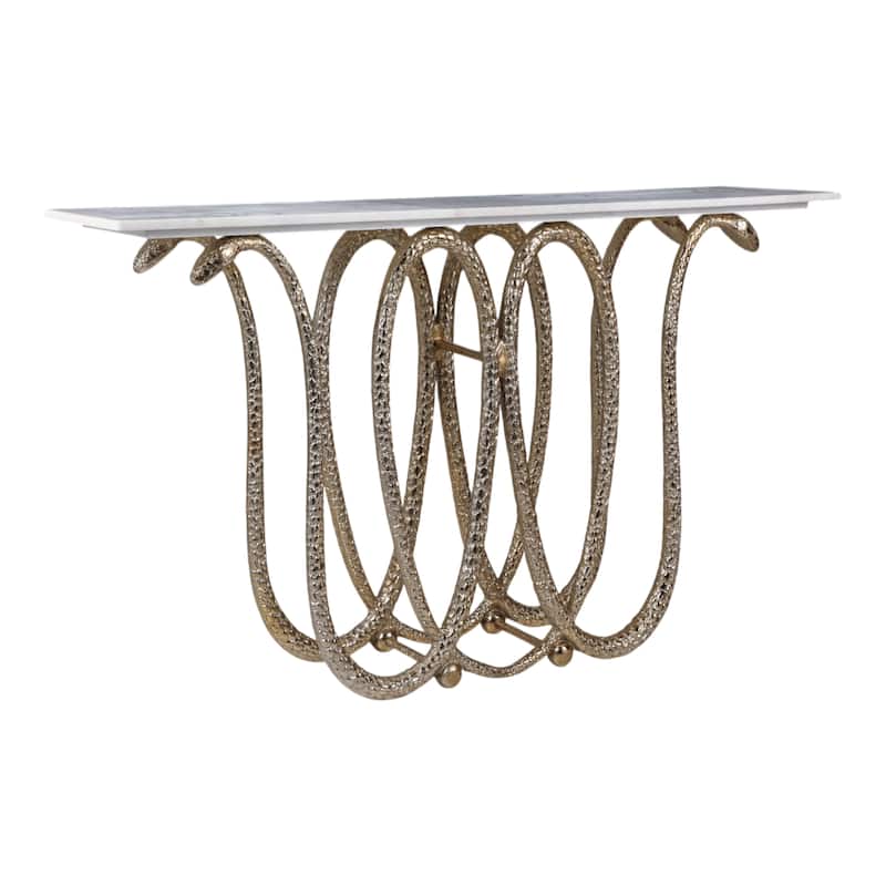 Aluminum Marble Picture Frame Neutral (Set of 2) - 9" Ivory/Brown - 50" x 13" x 29.5"