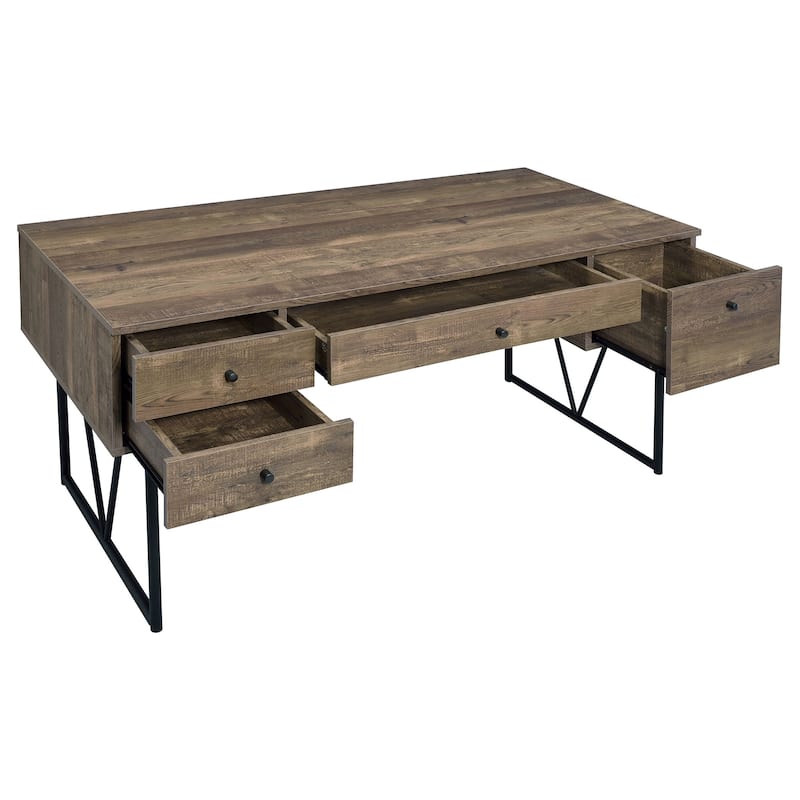Analiese Farmhouse 63-inch 4-Drawer Writing Desk