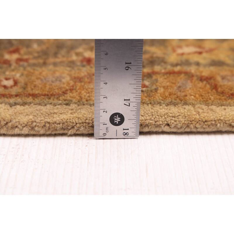 ECARPETGALLERY Hand-knotted Jamshidpour Ivory Wool Rug - 6'2 x 9'1