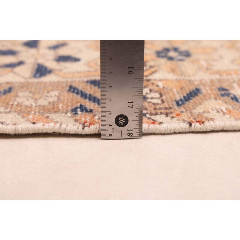 ECARPETGALLERY Hand-knotted Antalya Vintage Dark Navy Wool Rug - 6'8 x 9'9