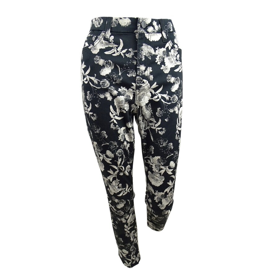 Jen7 Women's Ankle Skinny Jeans - Stretch Denim With Gold Hardware