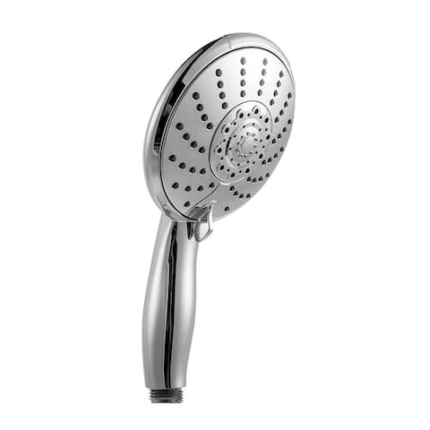 Double Rain Shower Set 5 Setting Hotel Spa Dual Bathroom Shower Heads Handheld Combo Brushed Nickel Shower Set