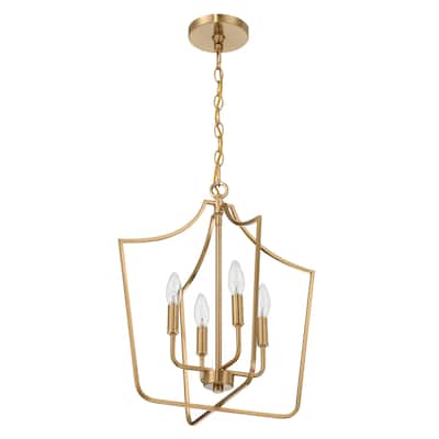Constance Tapered Metal Chandelier Style Ceiling Light - 17.0"L x 17.0"W x 19.0"H