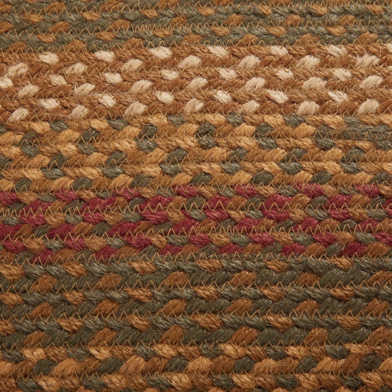 Tea Cabin Jute Rug Oval w/ Pad 36x60 - 3' x 5' Oval