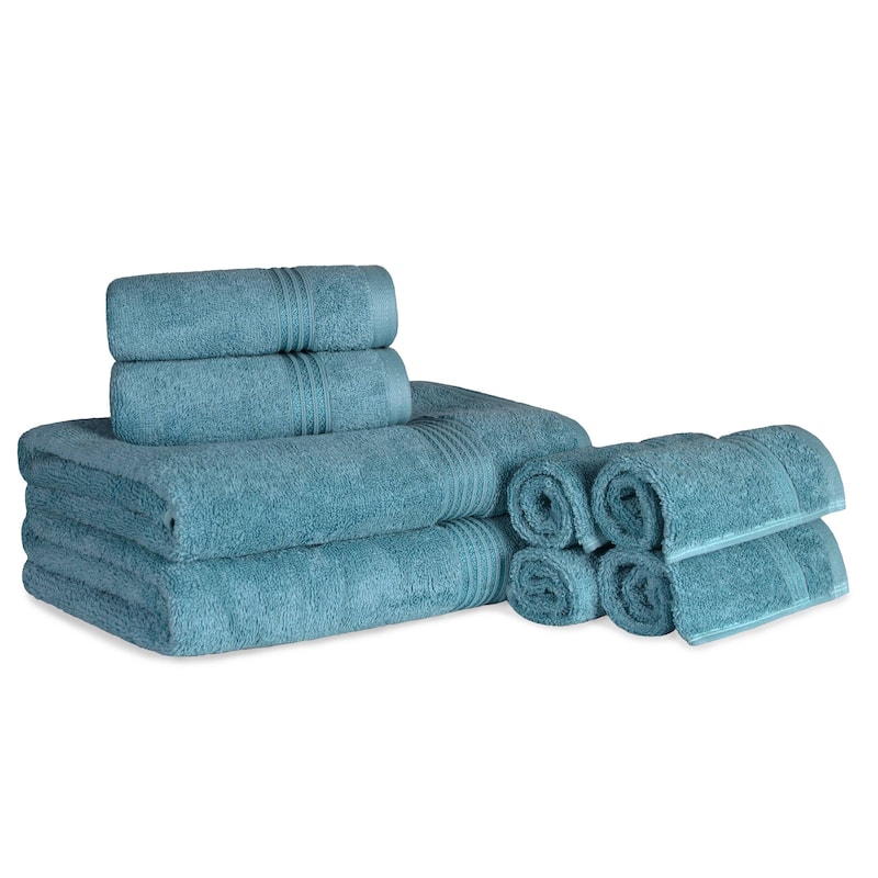 Superior Heritage Egyptian Cotton Absorbent 8-Piece Towel Set