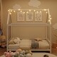 preview thumbnail 11 of 10, Full House Bed with Guardrail and LED, White