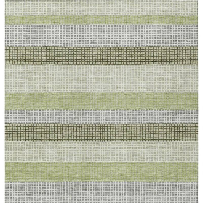 HomeRoots Striped Transitional Rectangle Outdoor Rug