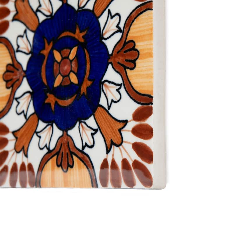 Merola Tile Provincial Deco Alhais 6" x 6" Porcelain Wall Tile - (1 Tile)