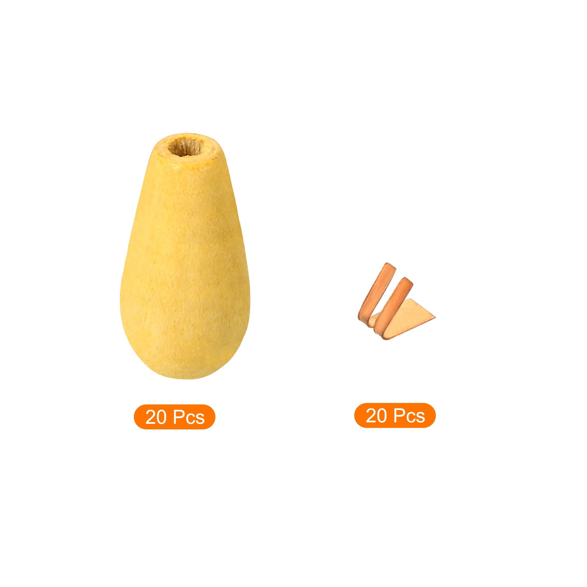 Pull Cord End Blind Cord Wooden Bead for Blind Light Pull Switch Pack of 20 Yellow Bed Bath Beyond 36336838