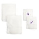 preview thumbnail 4 of 27, Sweet Kids 2-piece White Turkish Cotton Bath and Hand Towel Set with Lavender Purple Monogrammed Initial white/purple a