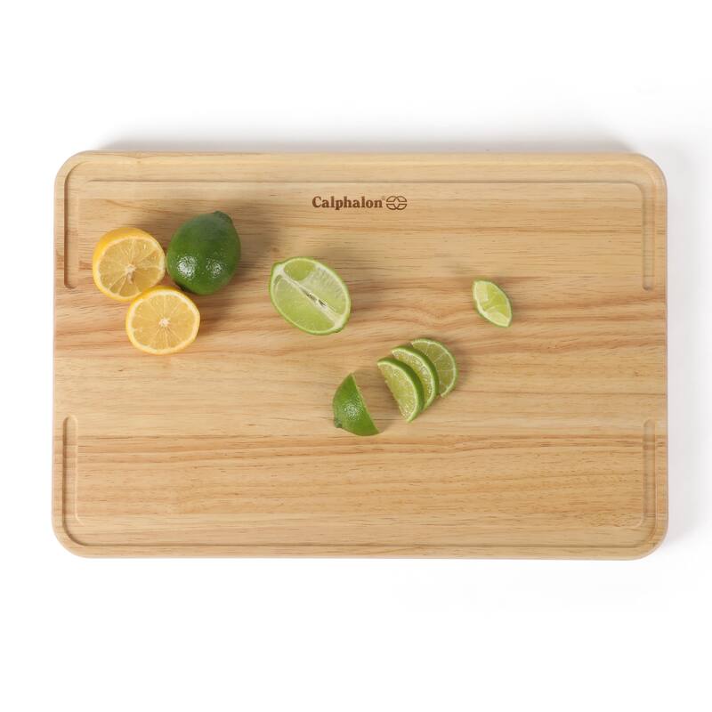 Calphalon Edge Guard 18 x 12, or 13.6 x 9.5 in Rubber Wood Cutting Board