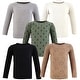 preview thumbnail 2 of 0, Hudson Baby Infant Boy Thermal Long Sleeve Tees 5pk, Buffalo Plaid Moose 18-24 Months - Bear Tree