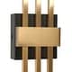 preview thumbnail 9 of 15, Modern LED Gold Black 3-Light Wall Sconce Contemporary Vanity Light - L42.1" x W4.7"