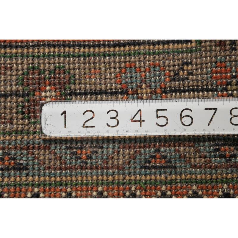 Orange Medallion Heriz Serapi Oriental Large Rug Handmade Wool Carpet - 16'4"x 24'6"