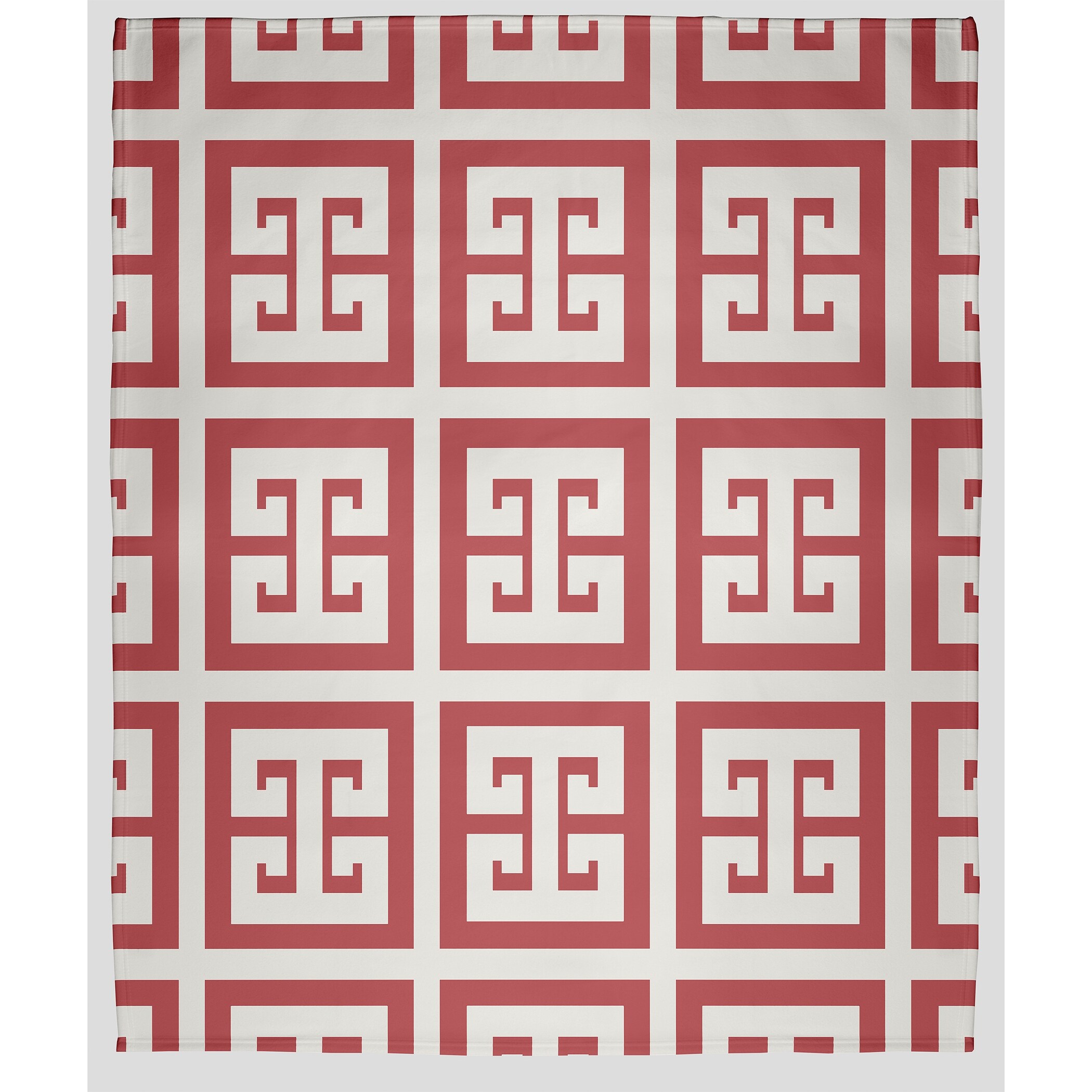 Greek Key Patterned Fleece Throw Blanket On Sale Bed Bath