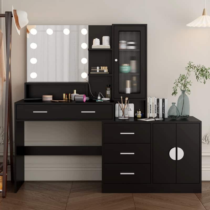 Dressing Table with Combination Cabinet