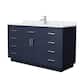 Option Dark Blue / White Quartz Top / Brushed Nickel