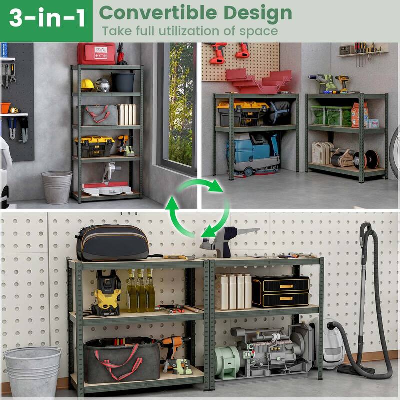 Costway 5 Tier Adjustable Garage Shelving Unit with 2000 lbs Max Load - See Details