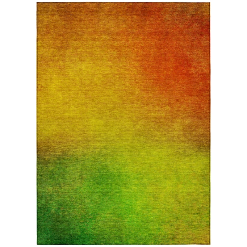 HomeRoots Ombre Transitional Rectangle Outdoor Rug
