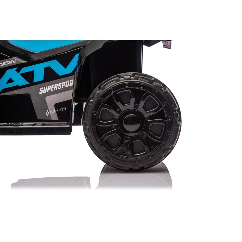 Ride On ATV, 6V Mini Off-Road Battery Powered Motorized Quad for Kids, Anti-Slip Wheels, RWD 4-Wheeler Electric Ride