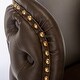 preview thumbnail 80 of 85, Modern Upholstered Pu Bar Chair Set of 2 with Back Tufted & Nailhead Gold Chrome Base, Adjustable Swivel Bar Stool