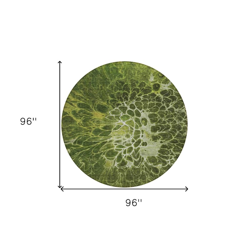 HomeRoots Abstract Transitional Rectangle Outdoor Rug