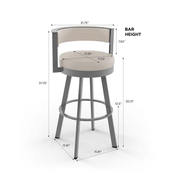 Amisco Browser Swivel Bar Stool Overstock 20254966