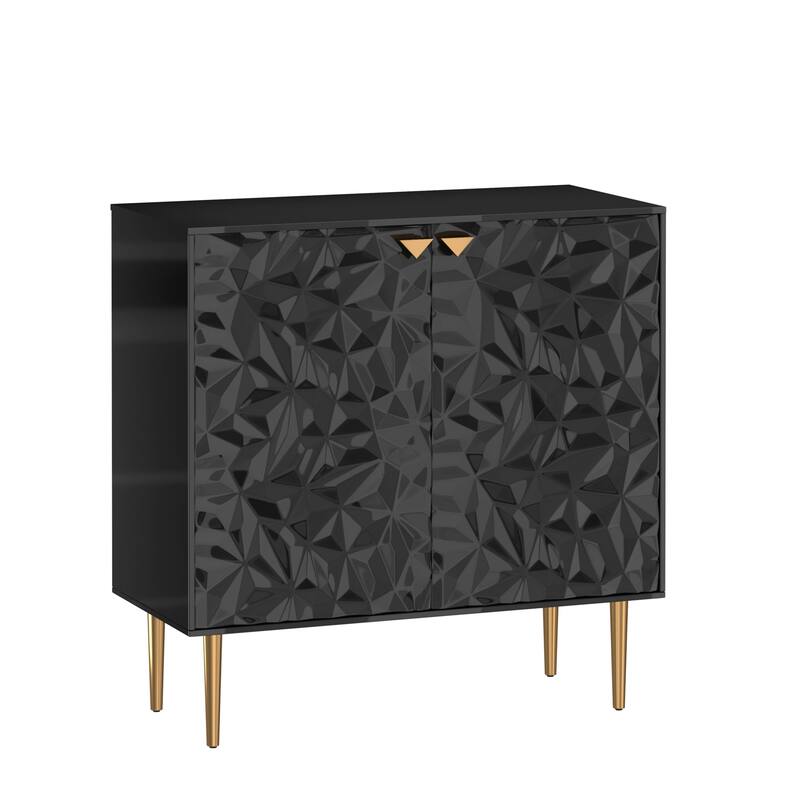 2 Door White Locker Accent Cabinet