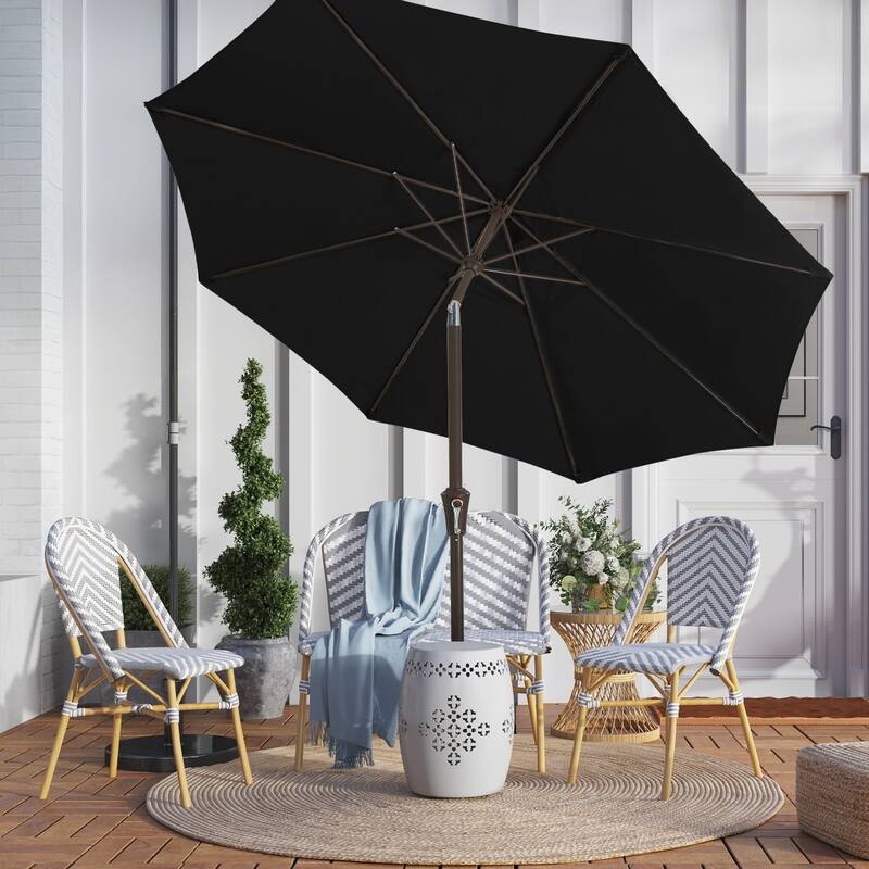 10ft Patio Market Umbrella with Crank & Tilt,UV-Risistant