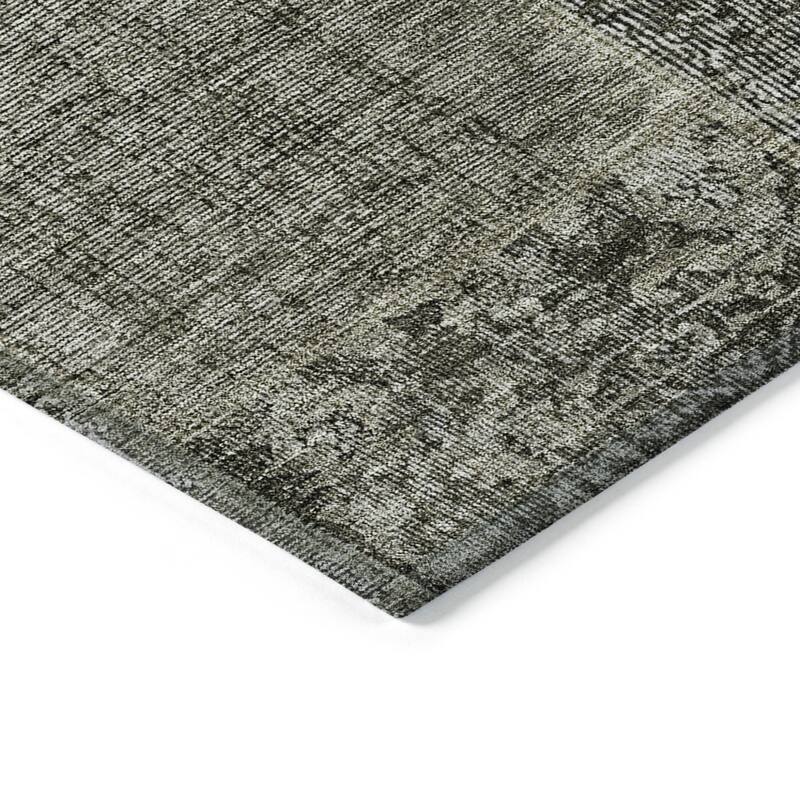 HomeRoots Patchwork Transitional Rectangle Outdoor Rug