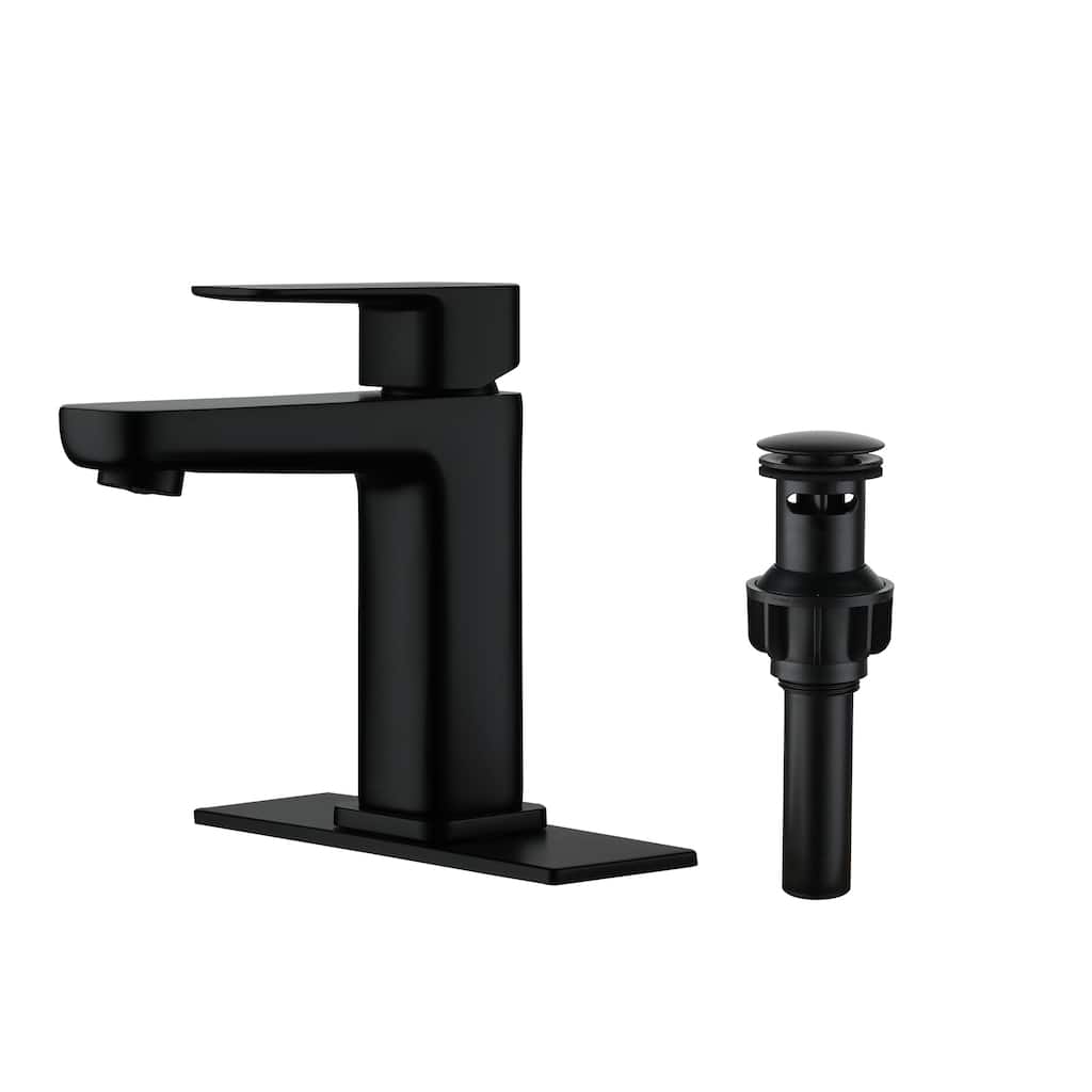 Single Handle Single Hole Vanity Sink Bathroom Faucet